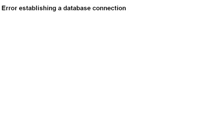 Error establishing a database connection