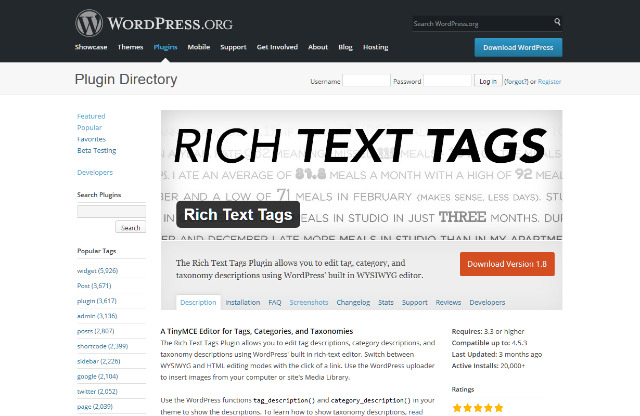 Rich Text Tags