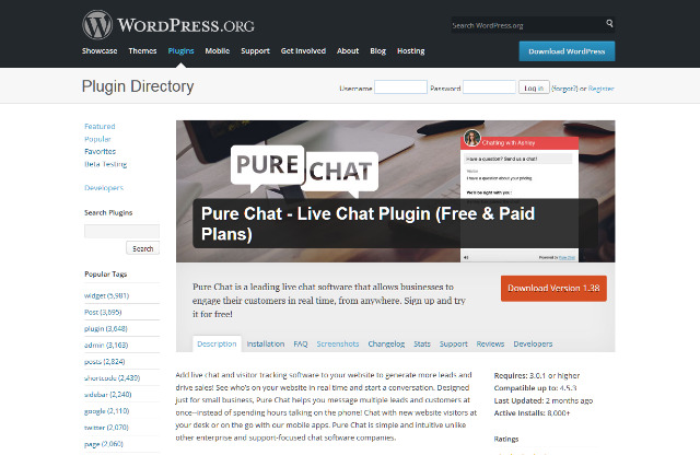 Pure Chat - Live Chat Plugin