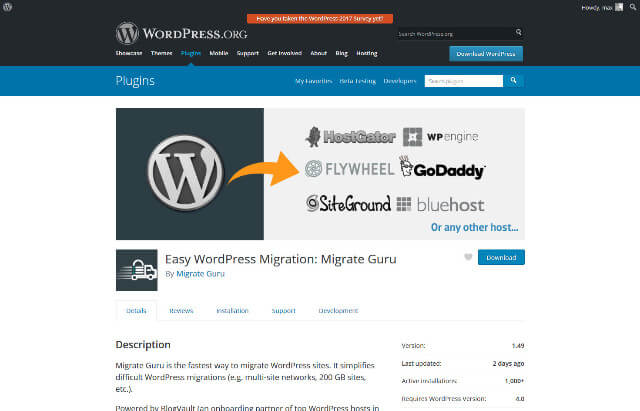 Easy WordPress Migration: Migrate Guru