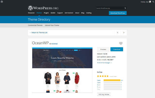 WordPress Theme OceanWP - 多用途佈景主題