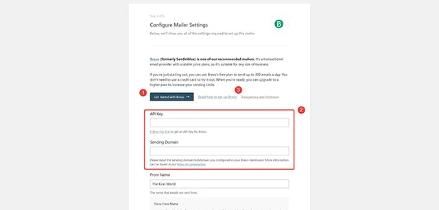Configure Mailer Settings 郵件發送服務設定