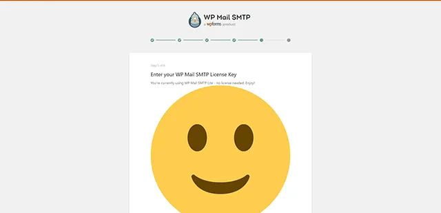 Enter your WP Mail SMTP License Key