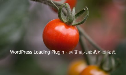 WordPress Loading Plugin – 網頁載入效果外掛程式