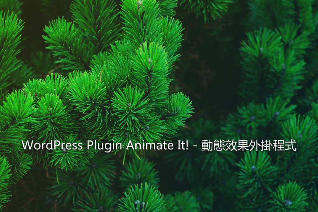 WordPress Plugin Animate It