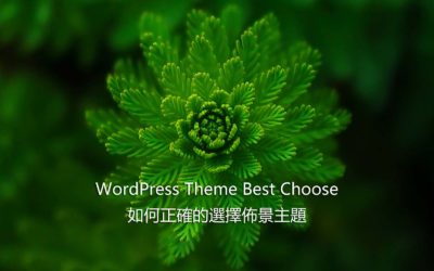 WordPress Theme Best Choose – 如何正確的選擇佈景主題