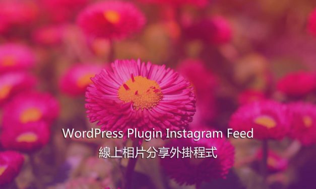 WordPress Plugin Instagram Feed – 線上相片分享外掛程式