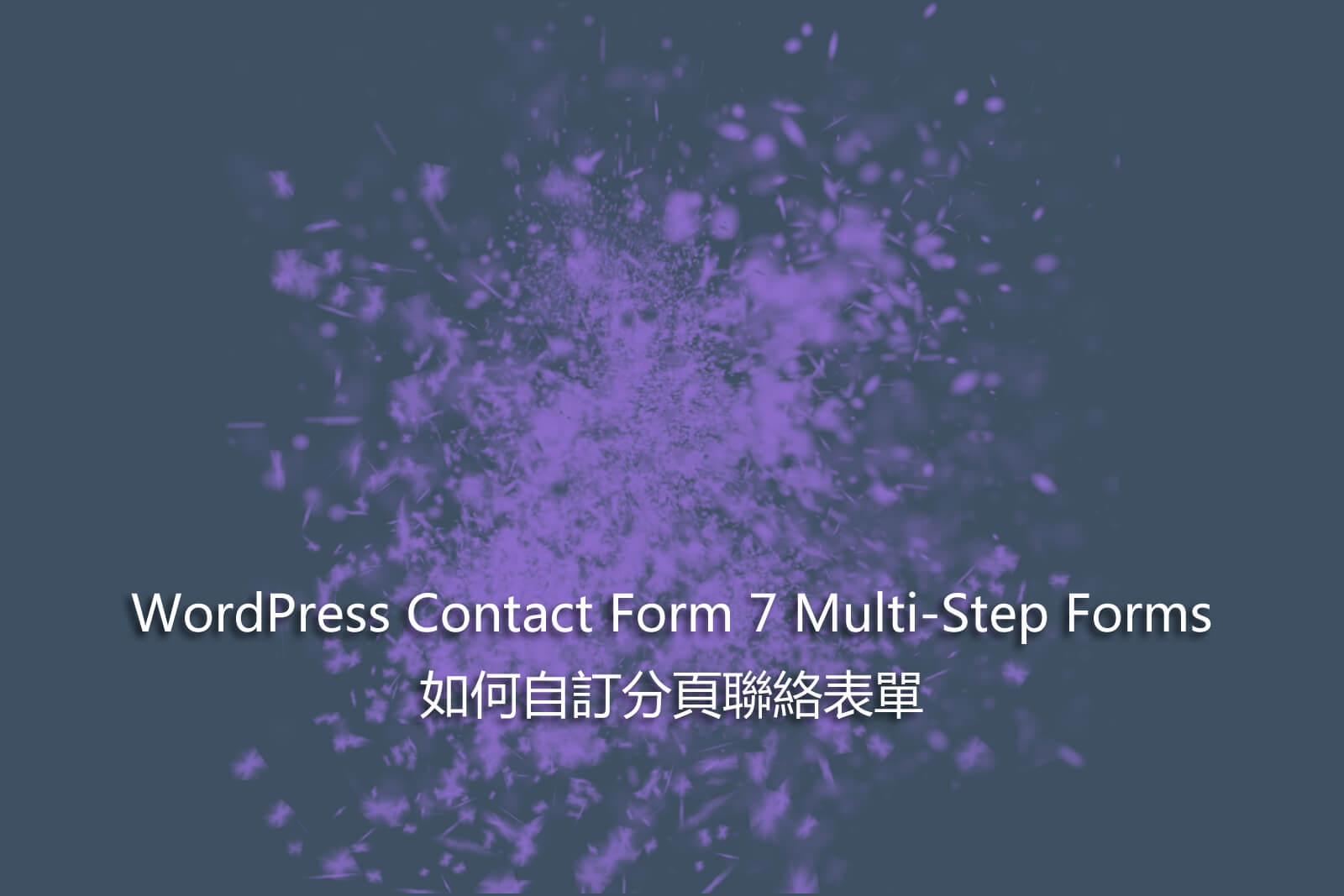 WordPress Contact Form 7 Multi-Step Forms